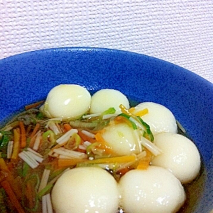 おかず白玉~ネギあんかけ~